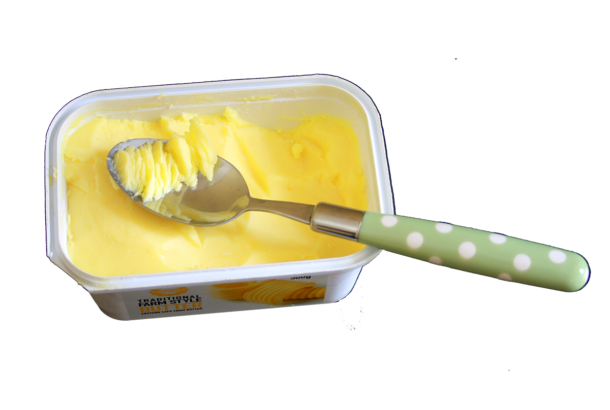 Creamy Butter Tub With Spoon Isolated Transparent Background PNG Image