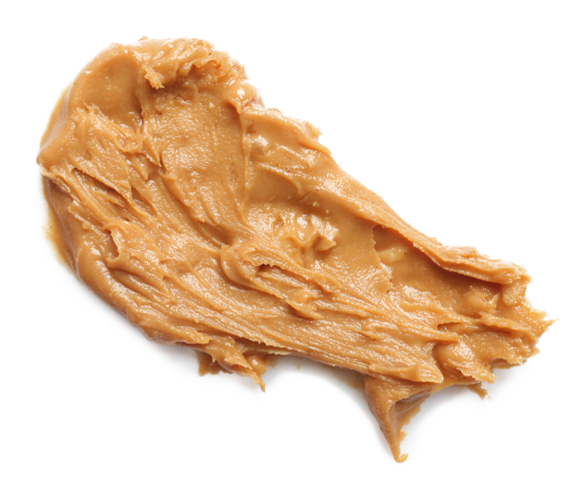 Creamy Peanut Butter Smear Isolated Transparent Background PNG Image