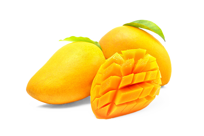 Fresh Ripe Mango Fruit With Sliced Mango Transparent PNG Image