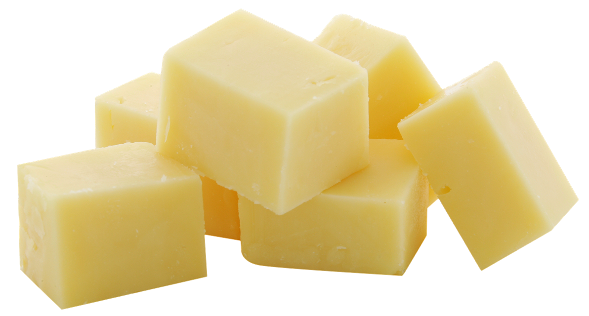 Fresh Yellow Butter Cubes Isolated Transparent Background PNG Image