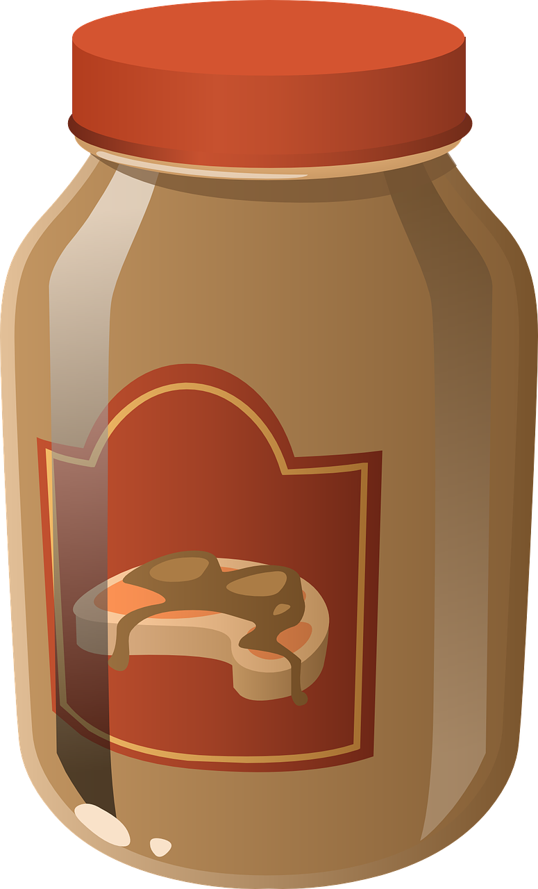 Peanut Butter Jar Cartoon Illustration Isolated Transparent PNG Image