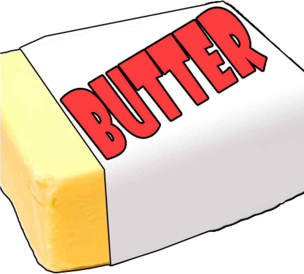 Wrapped Butter Block Cartoon Illustration Isolated Transparent PNG Image