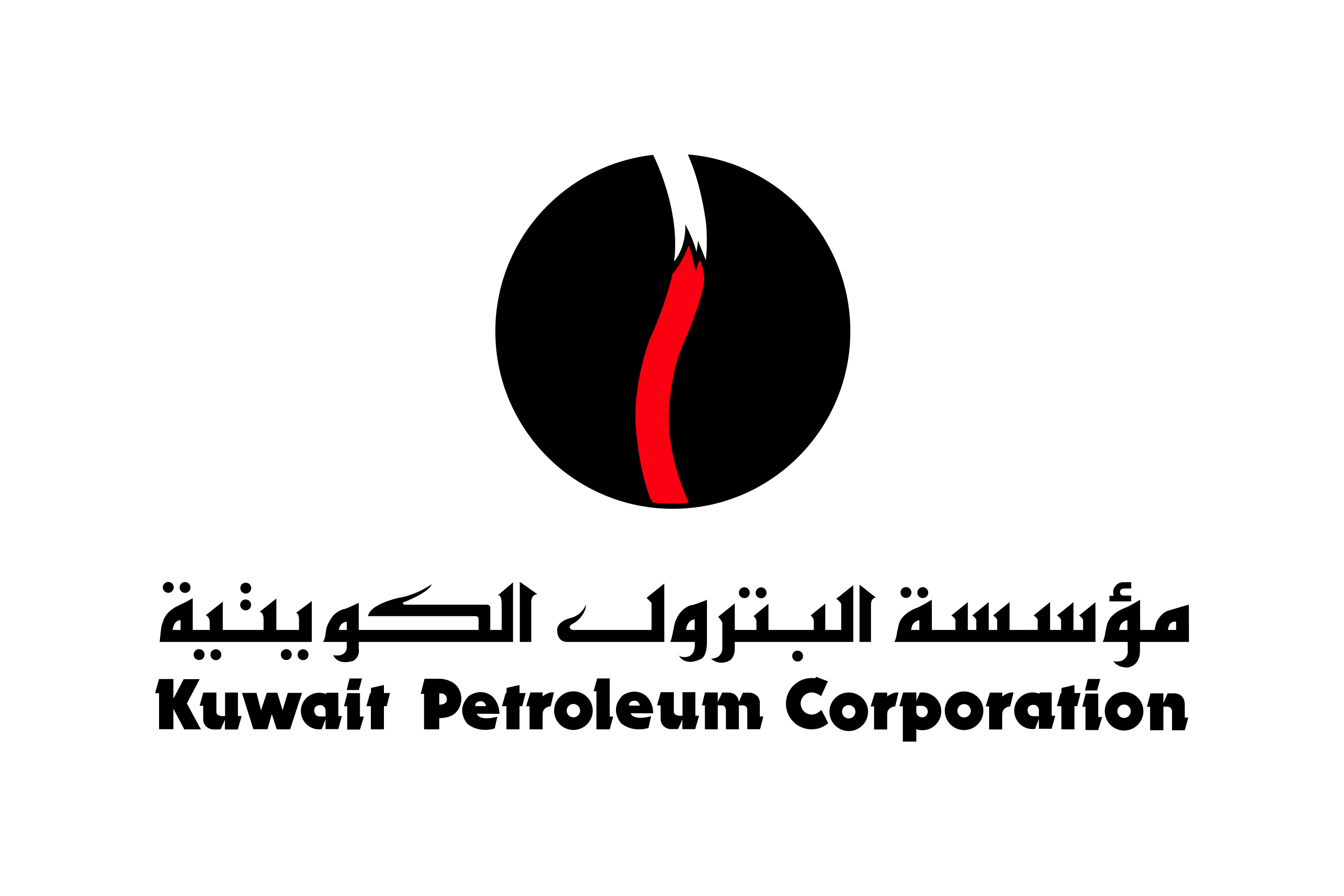 Kuwait Petroleum Corporation Logo Arabic And English Transparent Background PNG Image