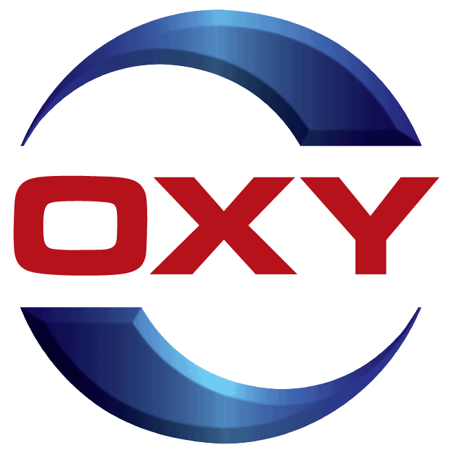 OXY Occidental Petroleum Company Logo Blue And Red Transparent Background PNG Image