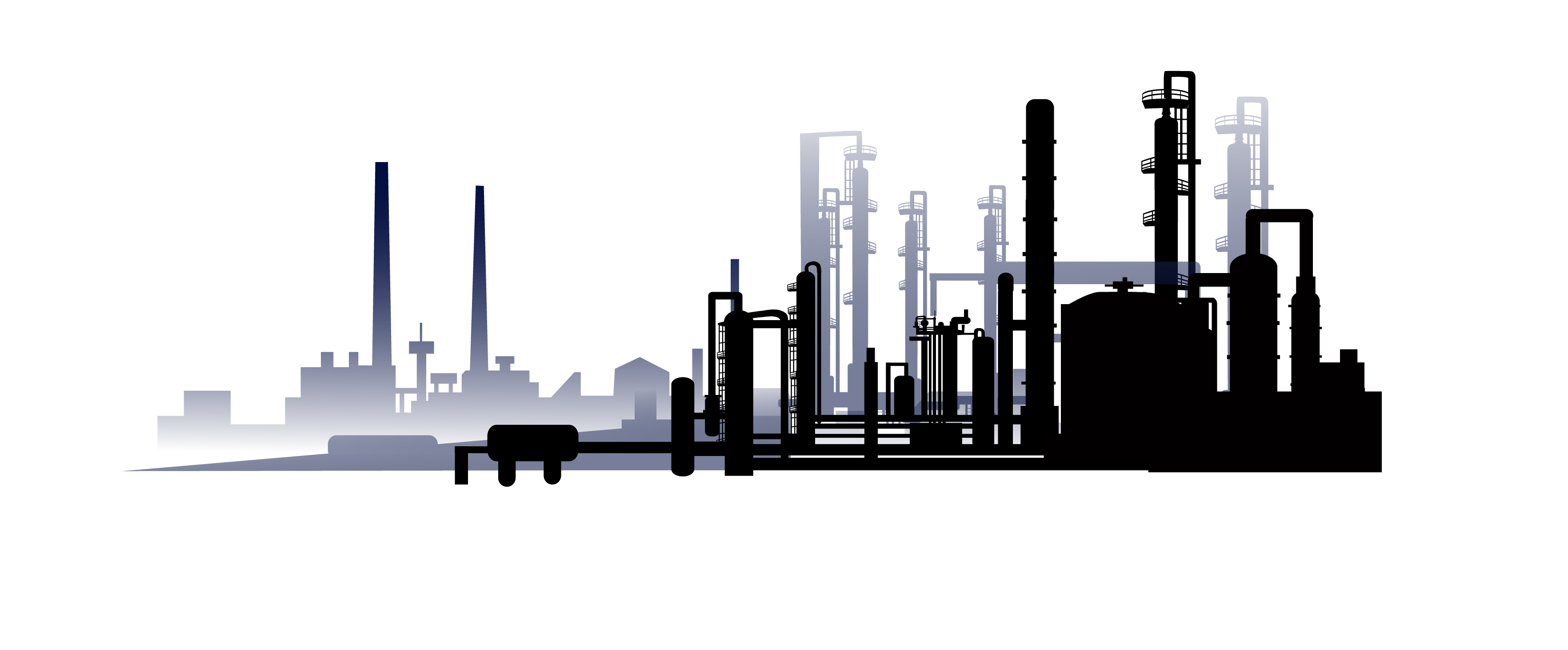Petroleum Refinery Plant With Storage Tanks Illustration Transparent PNG Image