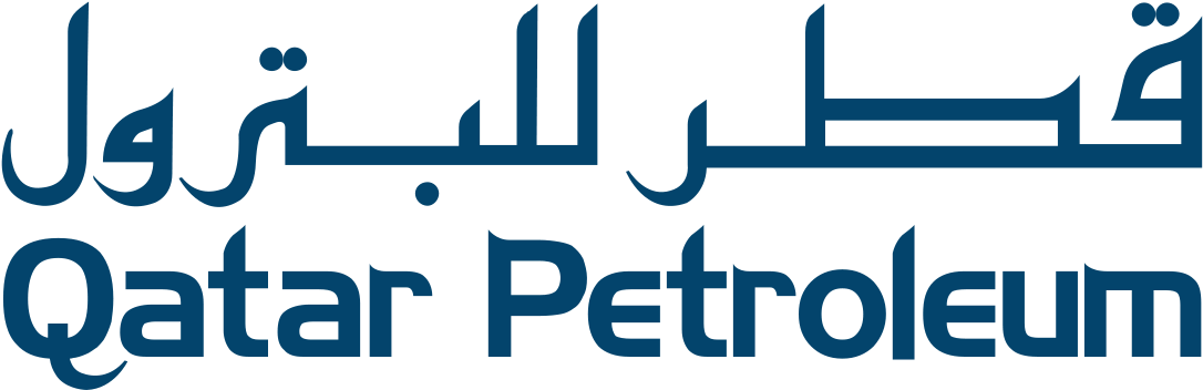 Qatar Petroleum Logo With Arabic And English Text Transparent Background PNG Image