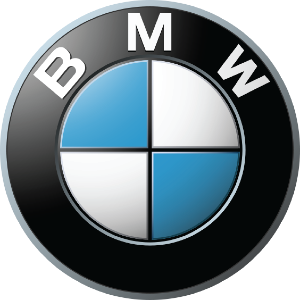 BMW Blue White Black Roundel Car Emblem Transparent Background PNG Image