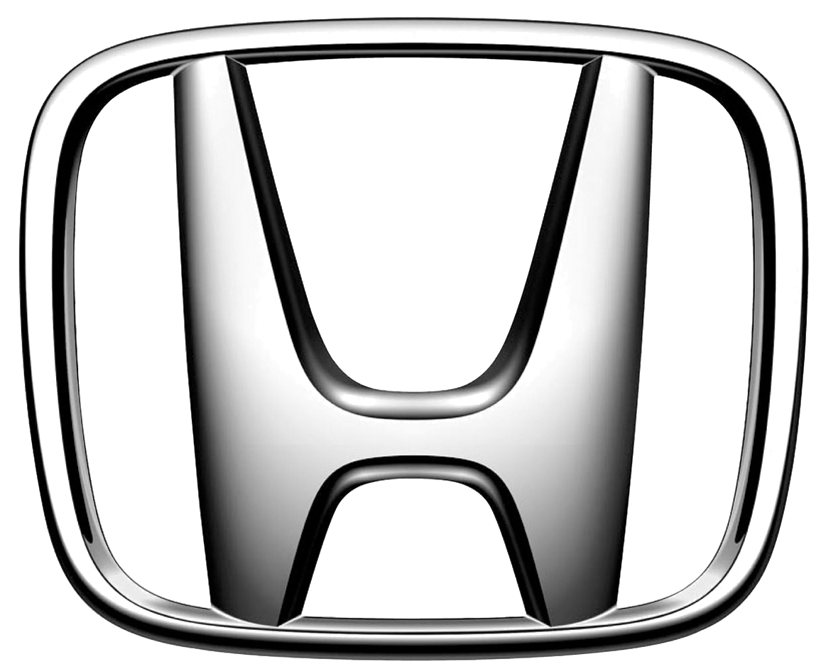 Honda Silver H Letter Car Emblem Transparent Background PNG Image