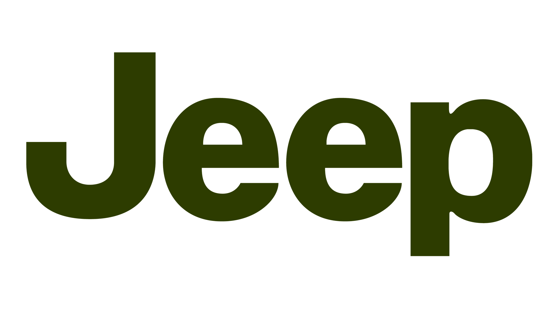 Jeep Dark Green Wordmark Car Logo Transparent Background PNG Image