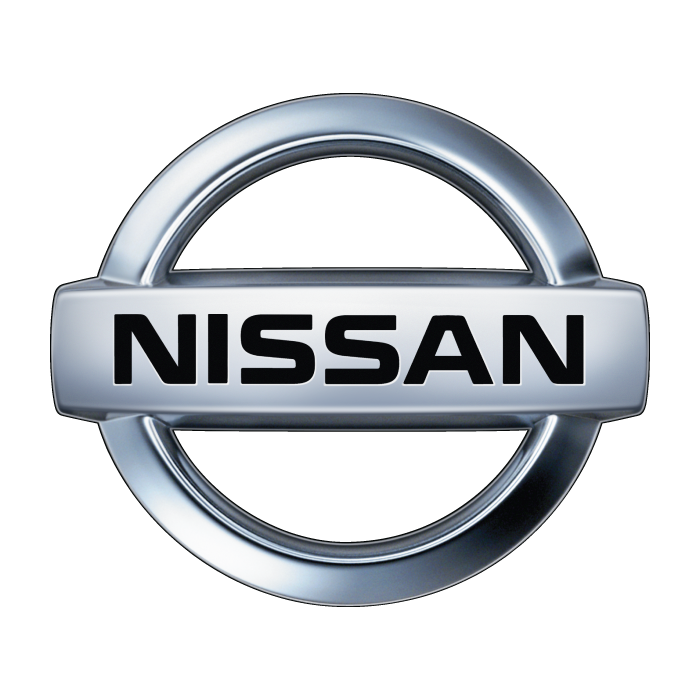 Nissan Silver Circular Car Emblem With Nameplate Transparent Background PNG Image