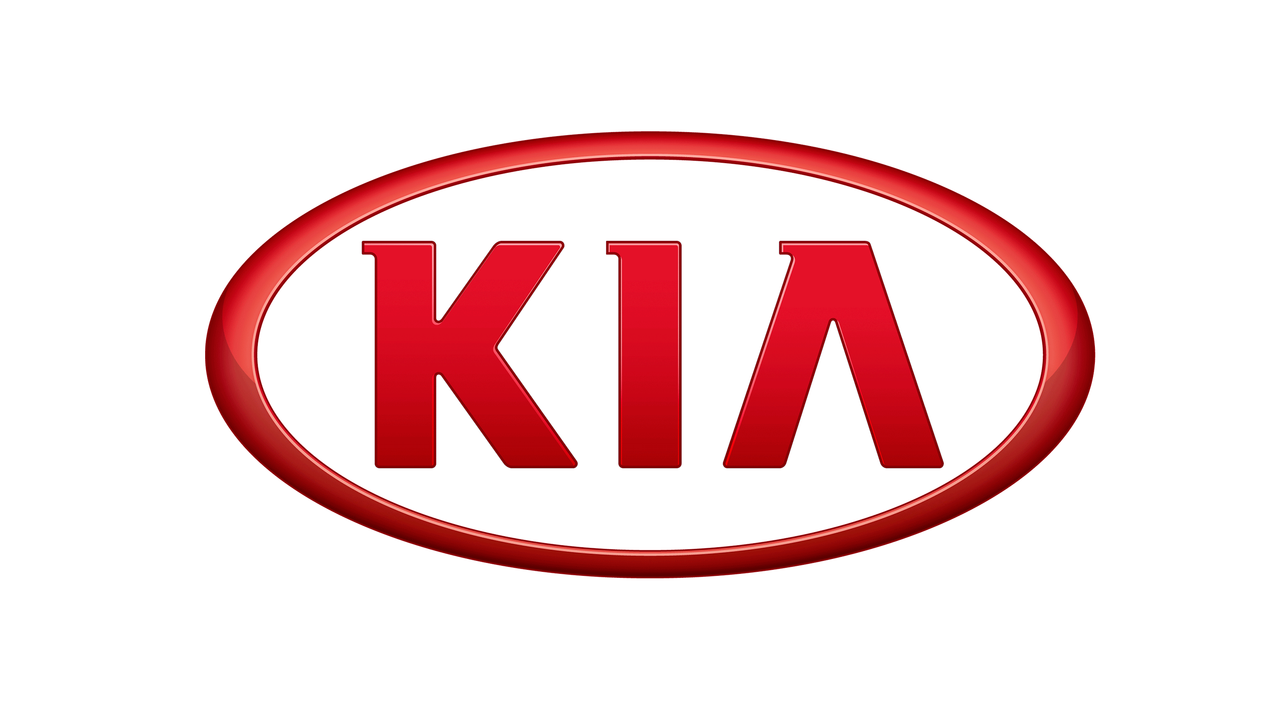 Kia Red Oval Wordmark Car Logo Transparent Background PNG Image