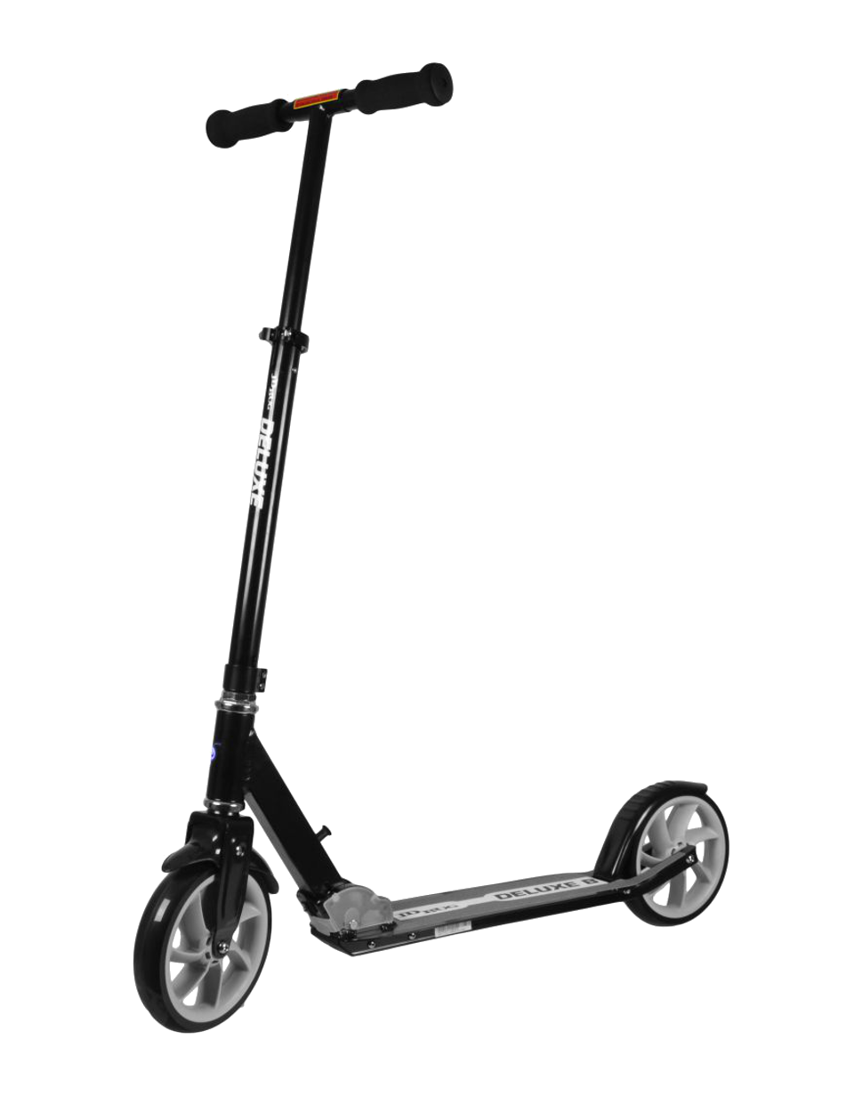 Black Compact Kick Scooter With Slim Deck PNG