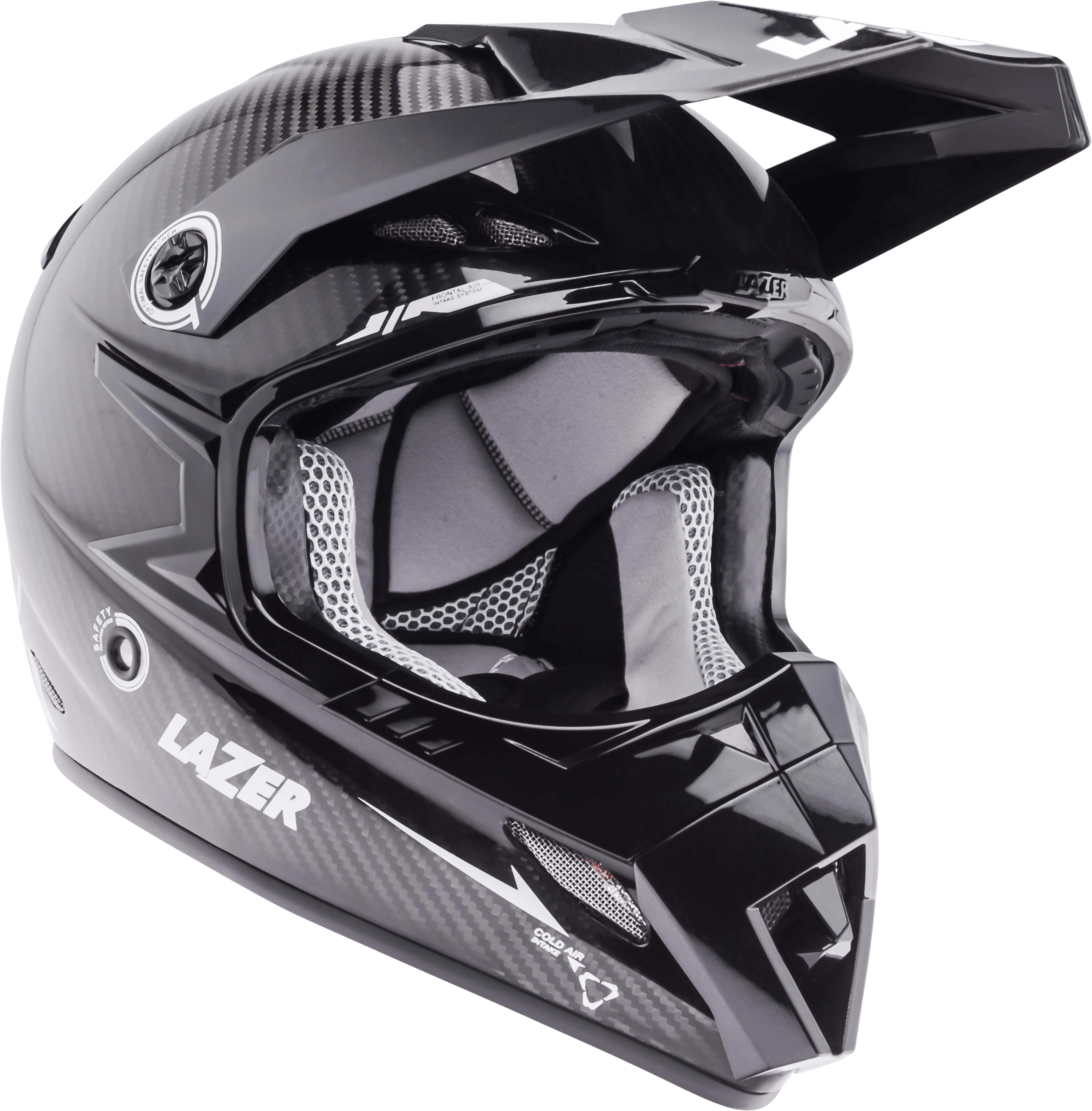 Gray Black Motocross Motorcycle Helmet With Peak Transparent Background PNG Image