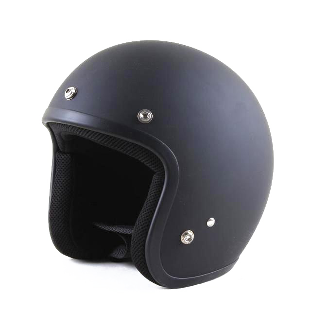 Navy Blue Open Face Motorcycle Helmet Side View Transparent Background PNG Image