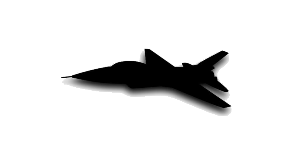 Black Airborne Jet Ski And Rider Silhouette Transparent Background PNG Image