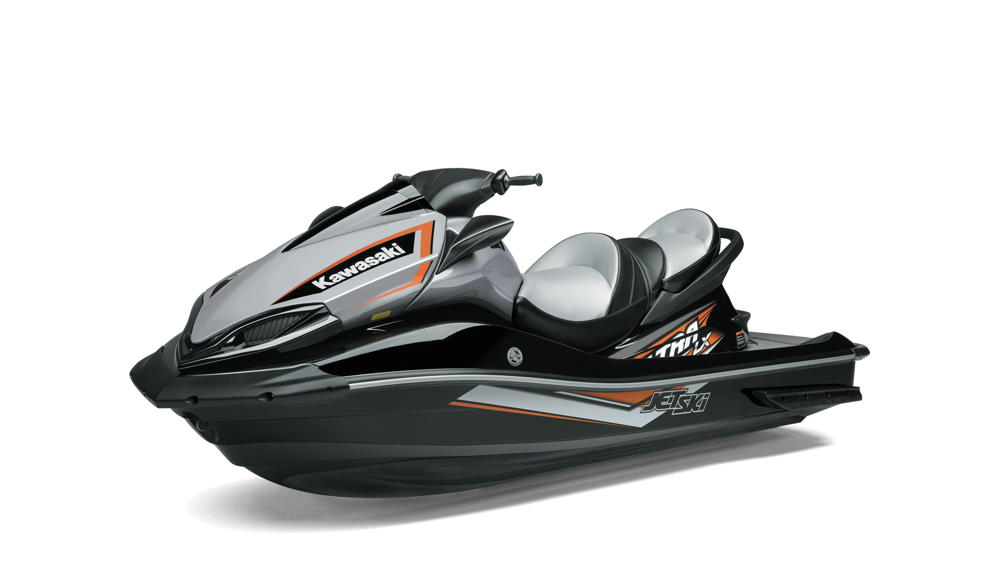 Black Gray Personal Watercraft With Twin Seats Transparent Background PNG Image