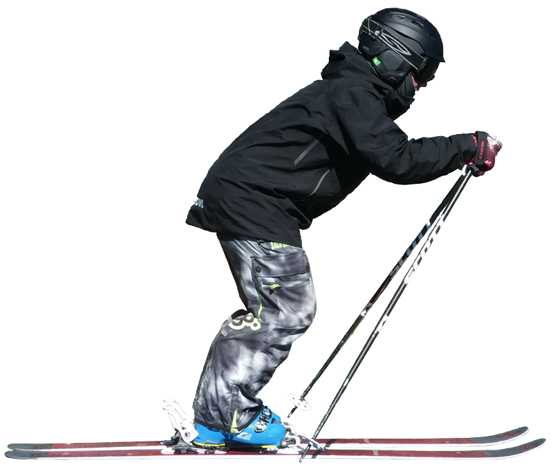Person Wearing Winter Gear Standing On Skis Transparent Background PNG Image