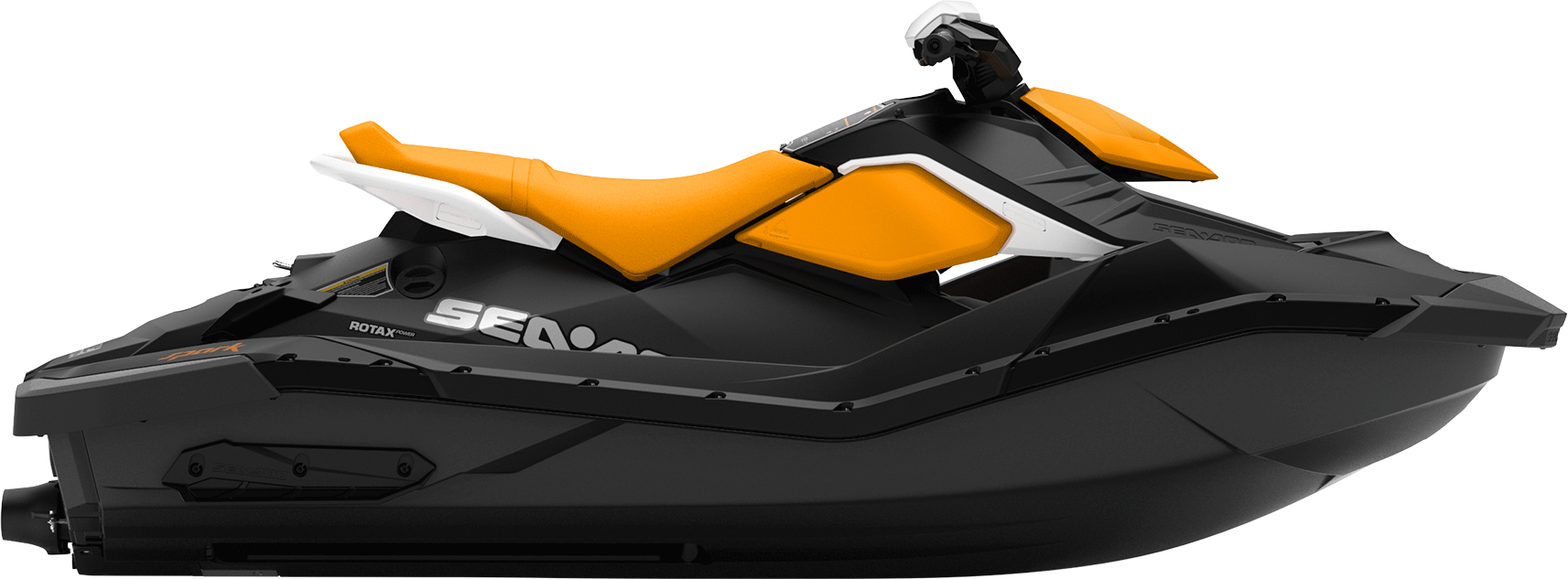 Black Orange Personal Watercraft, Side View