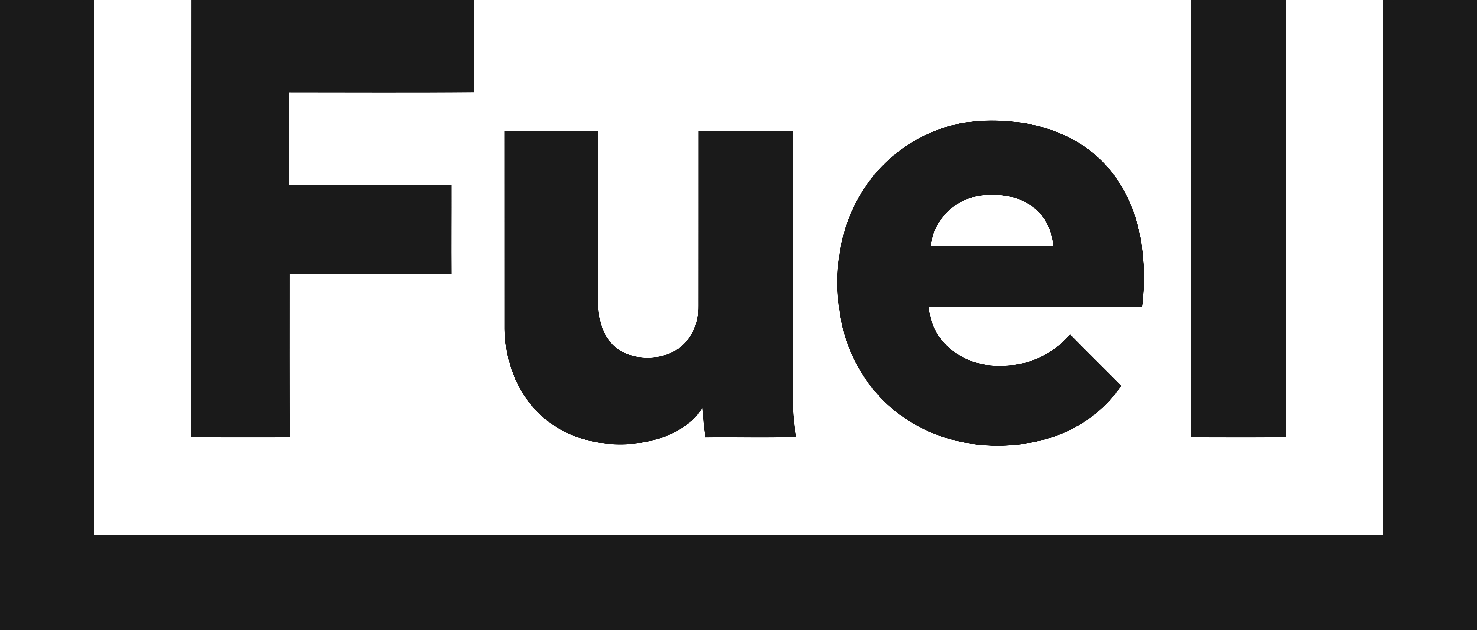 Fuel Wordmark Logo In Black Transparent Background PNG Image