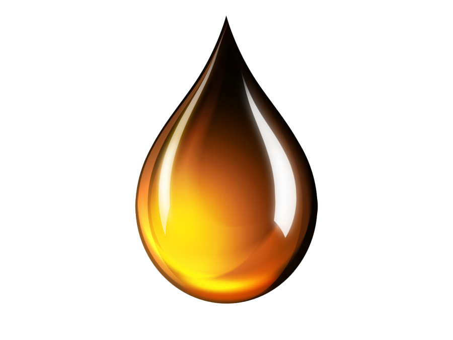 Golden Fuel Drop Illustration With Bright Flame Transparent Background PNG Image