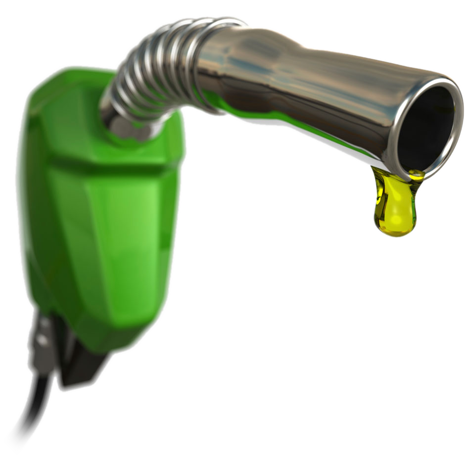 Green Fuel Nozzle With Liquid Drop Transparent Background PNG Image
