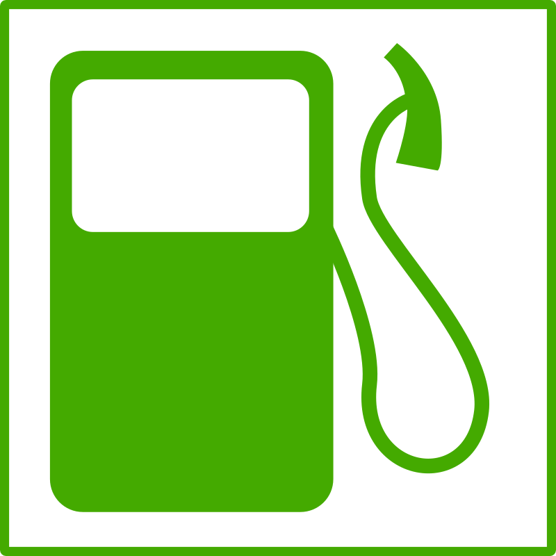 Green Gas Pump Icon With Hose Transparent Background PNG Image