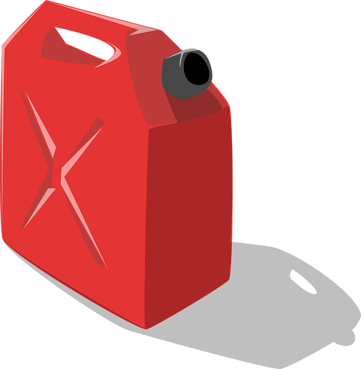 Red Plastic Gasoline Jerry Can Illustration Transparent Background PNG Image