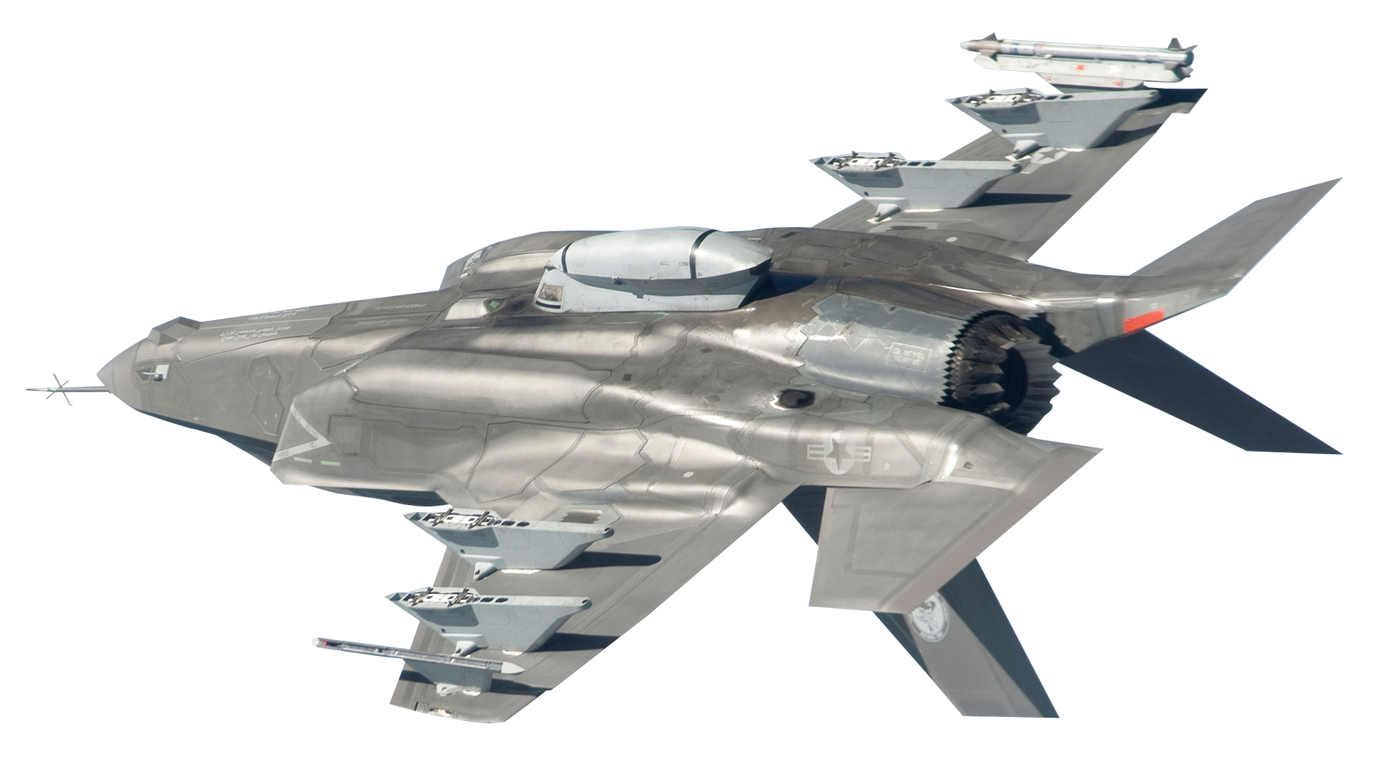 Blue Military Fighter Jet Banking In Flight Transparent Background PNG Image