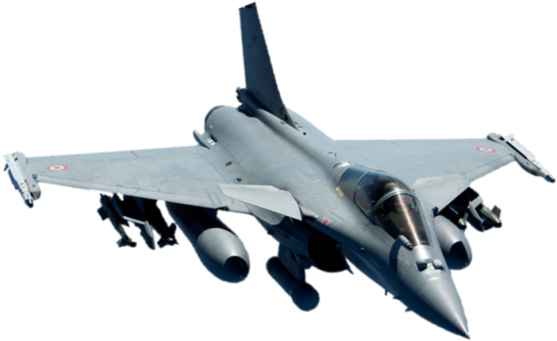 Gray Fighter Jet With Underwing Equipment In Flight Transparent Background PNG Image