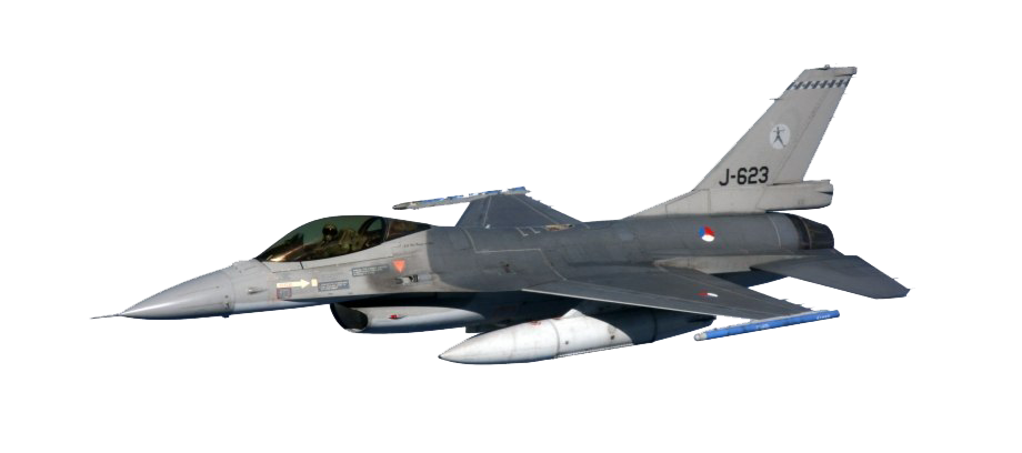 Gray Military Fighter Jet Side View With Cockpit Transparent Background PNG Image