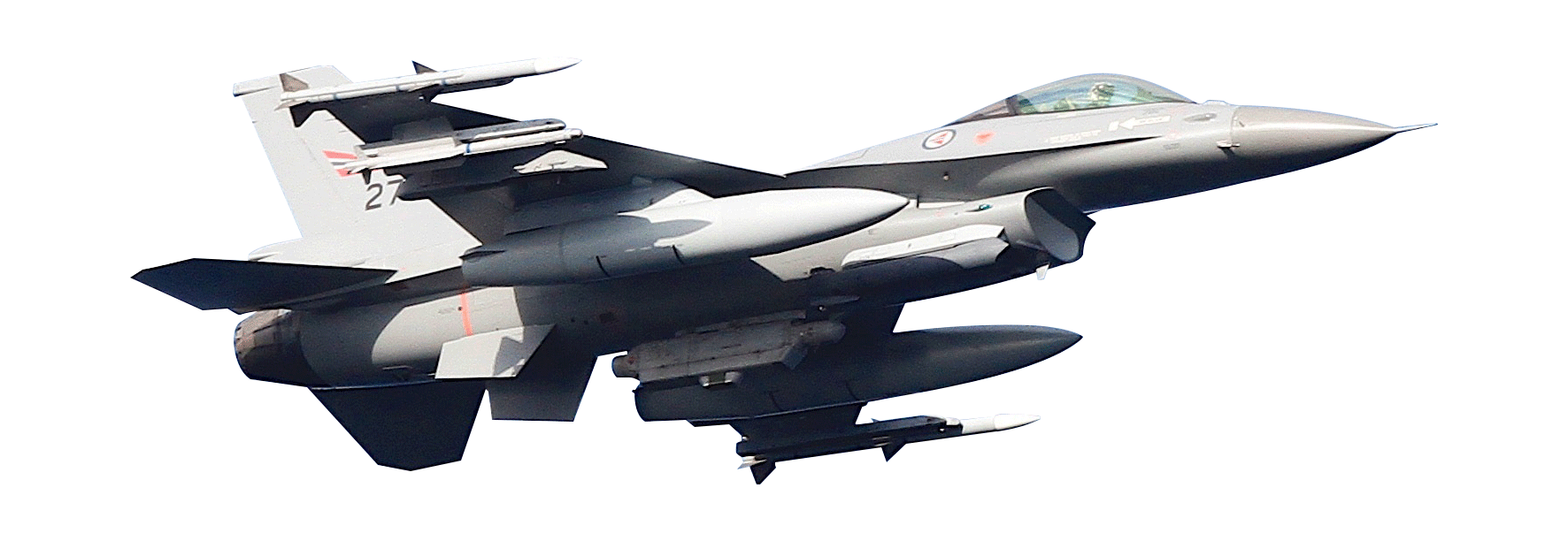 Gray Modern Fighter Jet Side View In Flight Transparent Background PNG Image