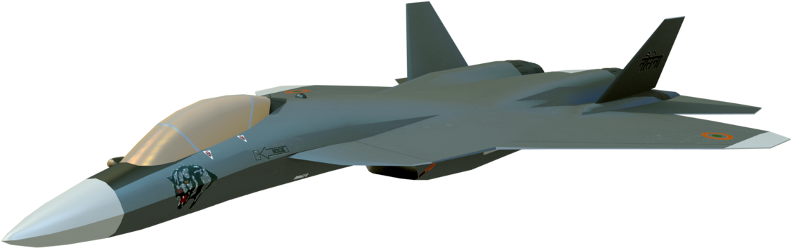 Green Military Fighter Aircraft Side Profile Transparent Background PNG Image