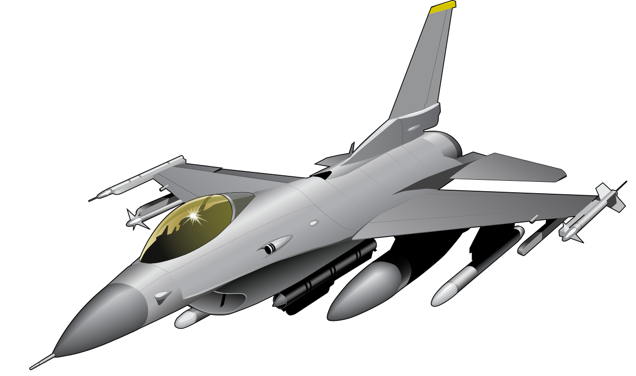Modern Gray Fighter Jet With External Fuel Tanks Transparent Background PNG Image