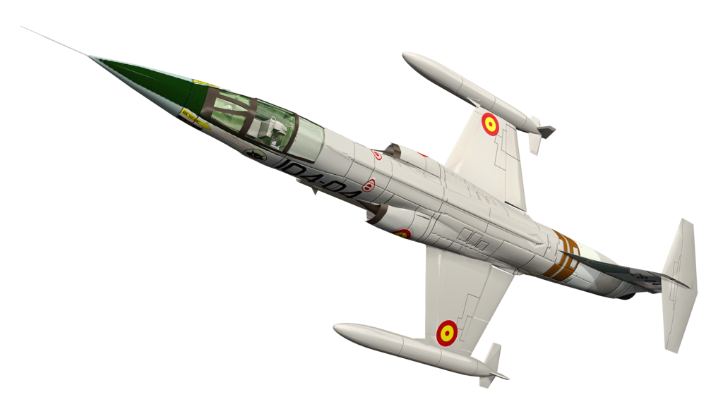 Vintage Light Gray Military Aircraft With External Tank Transparent Background PNG Image
