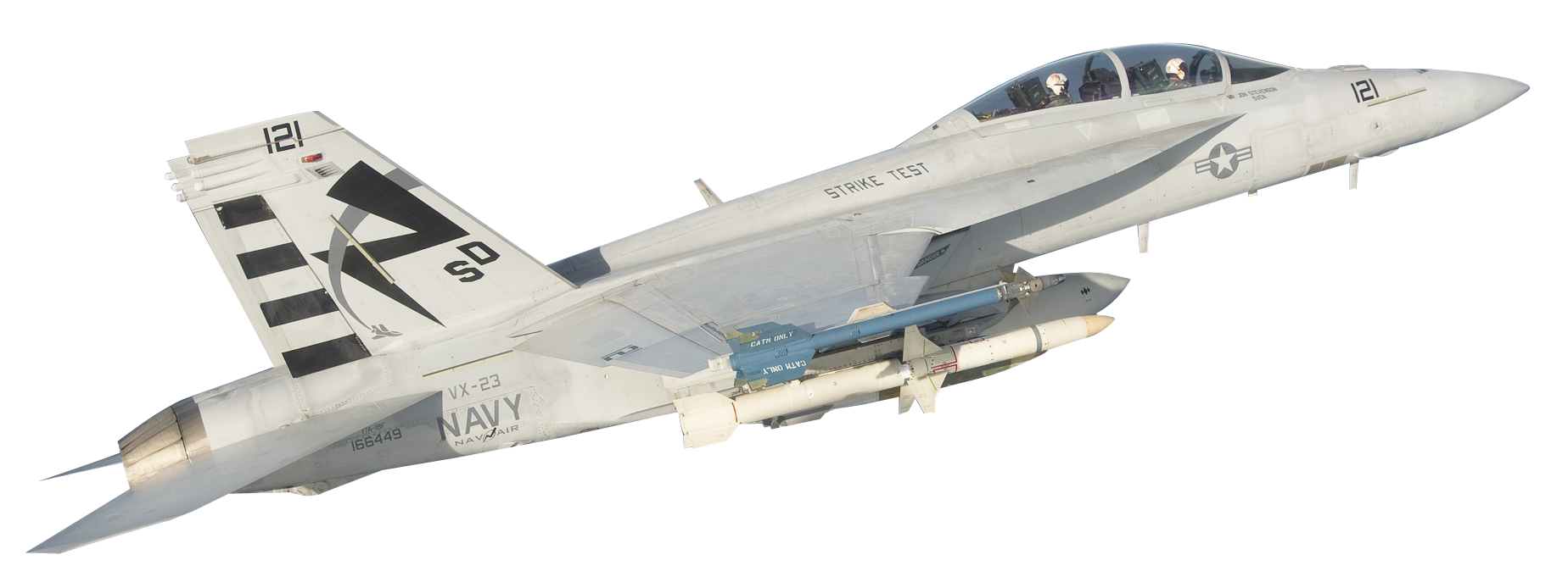 White Gray Fighter Jet With Tactical Markings Transparent Background PNG Image