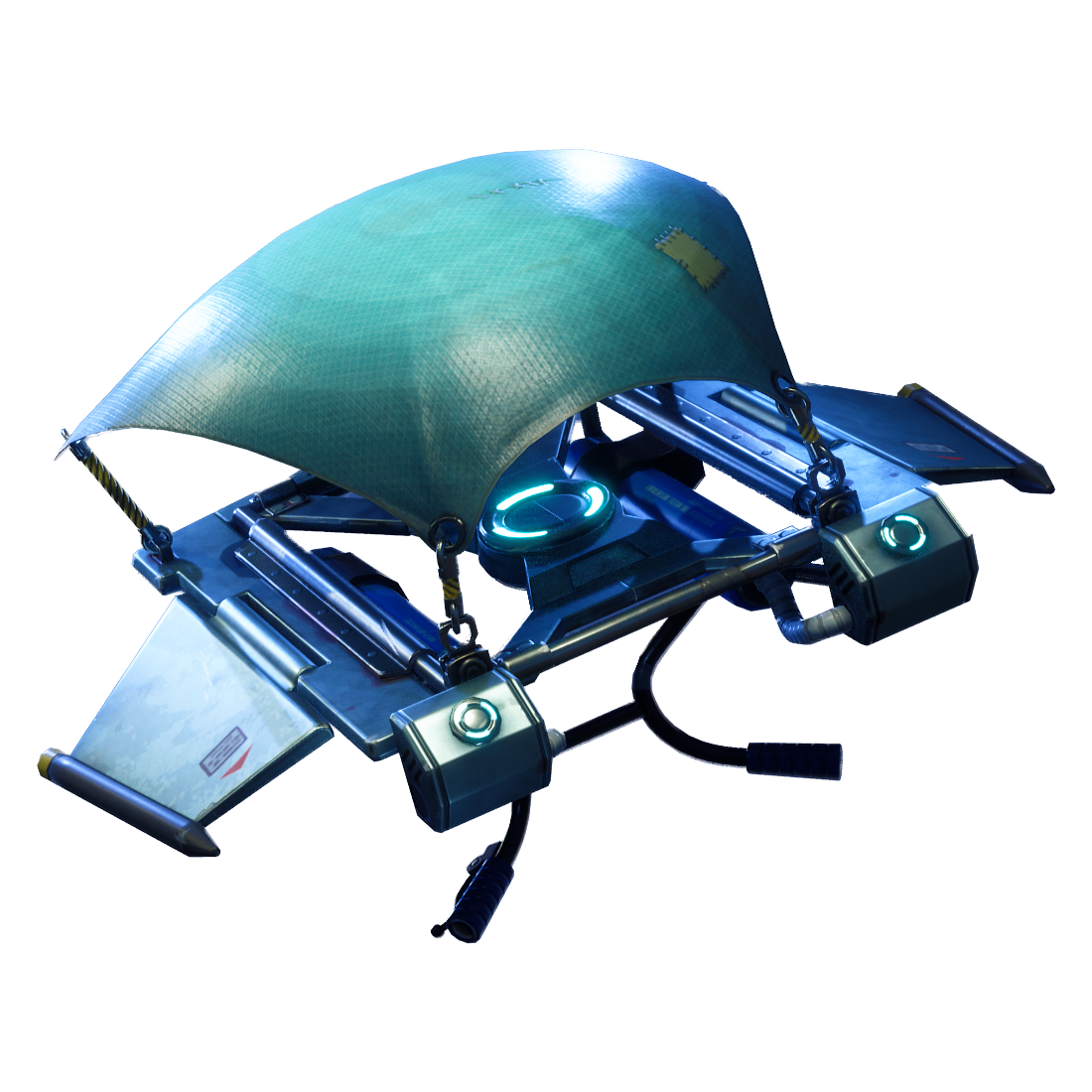 Blue Powered Paraglider Trike With Canopy Transparent PNG Paramotor Illustration