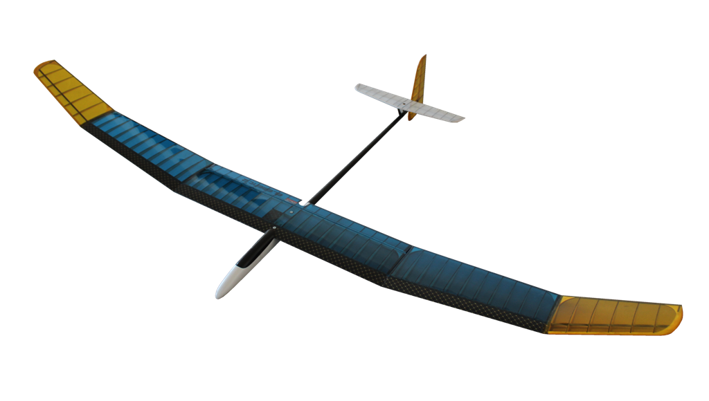 Blue Yellow Sailplane Glider Side View Transparent PNG Aircraft Artwork