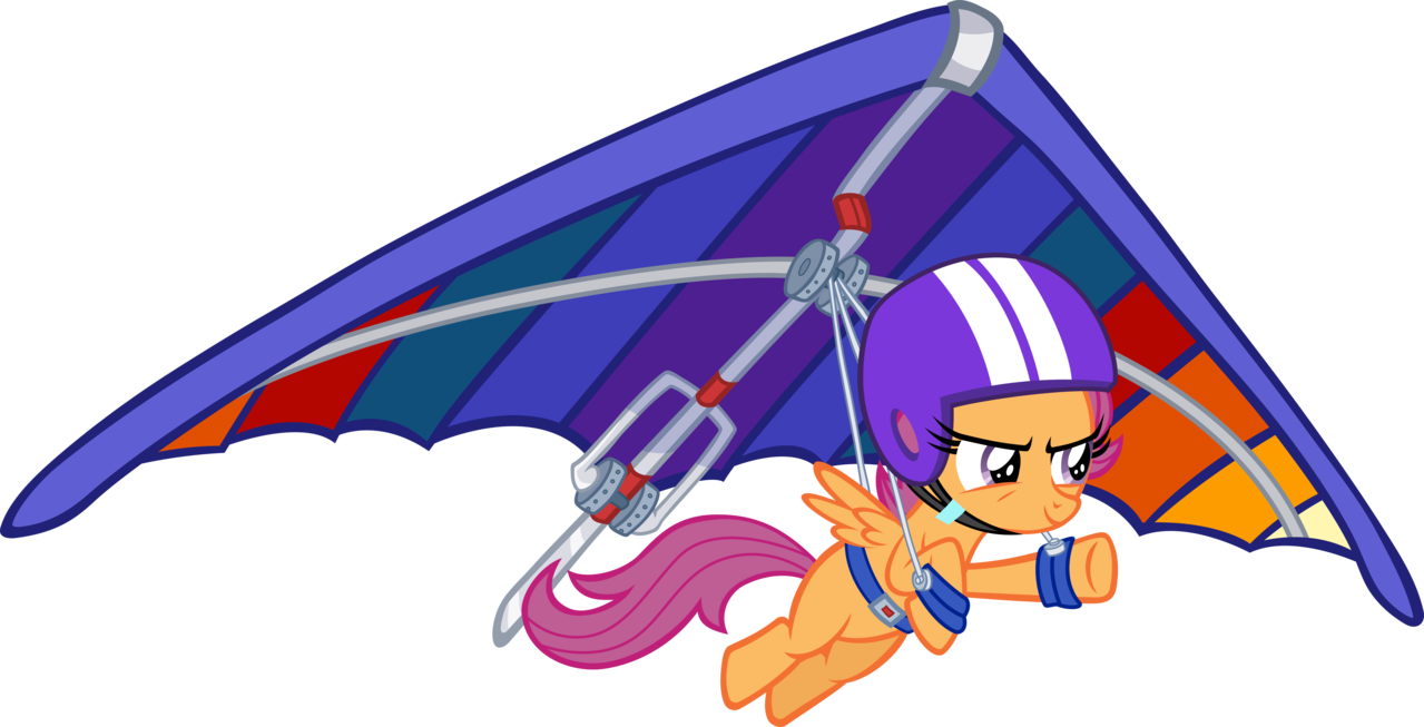 Cartoon Child Flying Purple Hang Glider Transparent PNG Cartoon Artwork