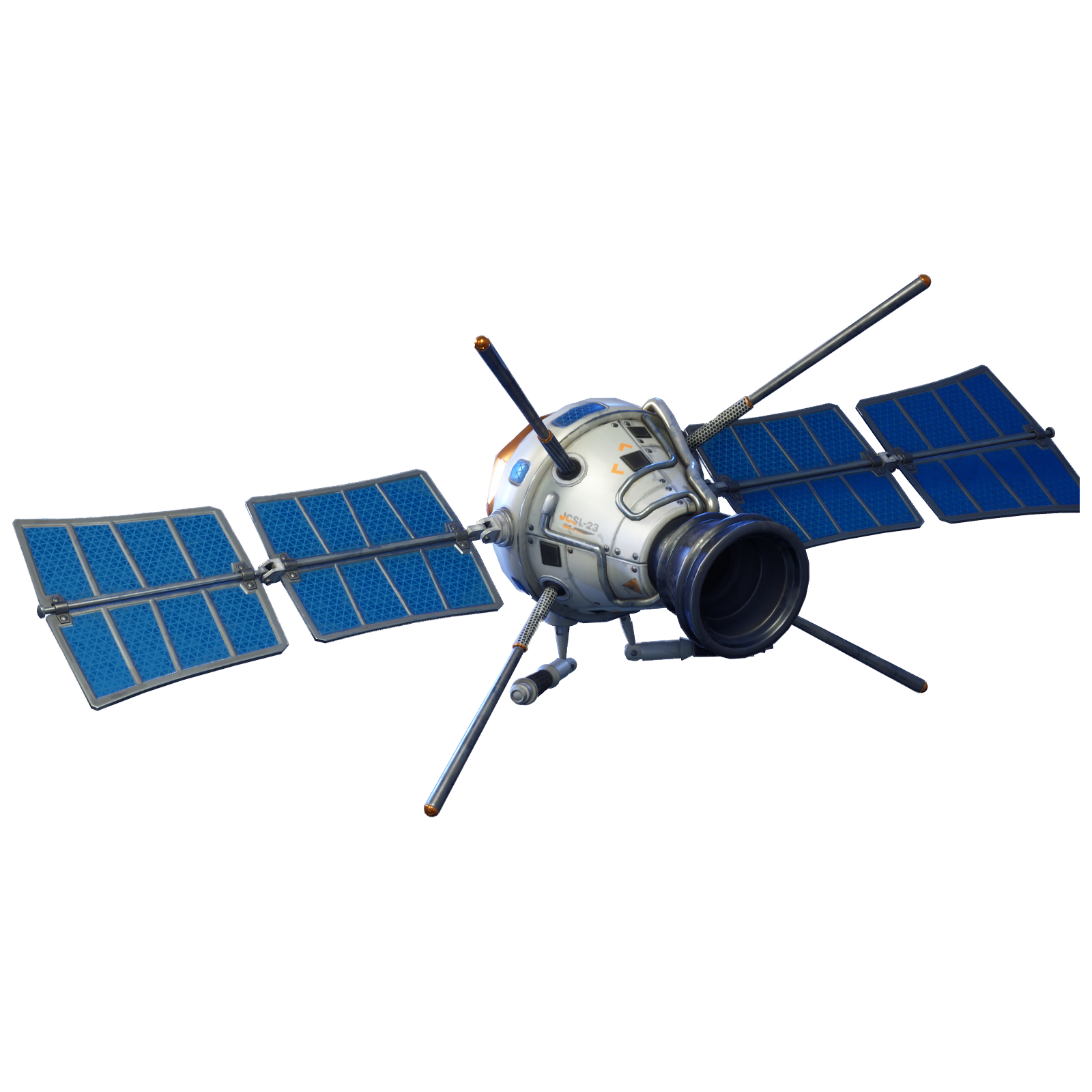 Communications Satellite With Solar Panels PNG Space Satellite Graphic