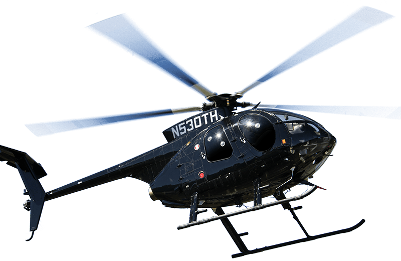 Black Blue Civilian Helicopter Side Profile PNG Helicopter Clipart
