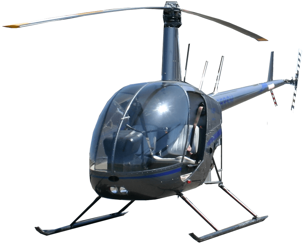 Blue Civilian Helicopter Front Side View Transparent PNG Illustration