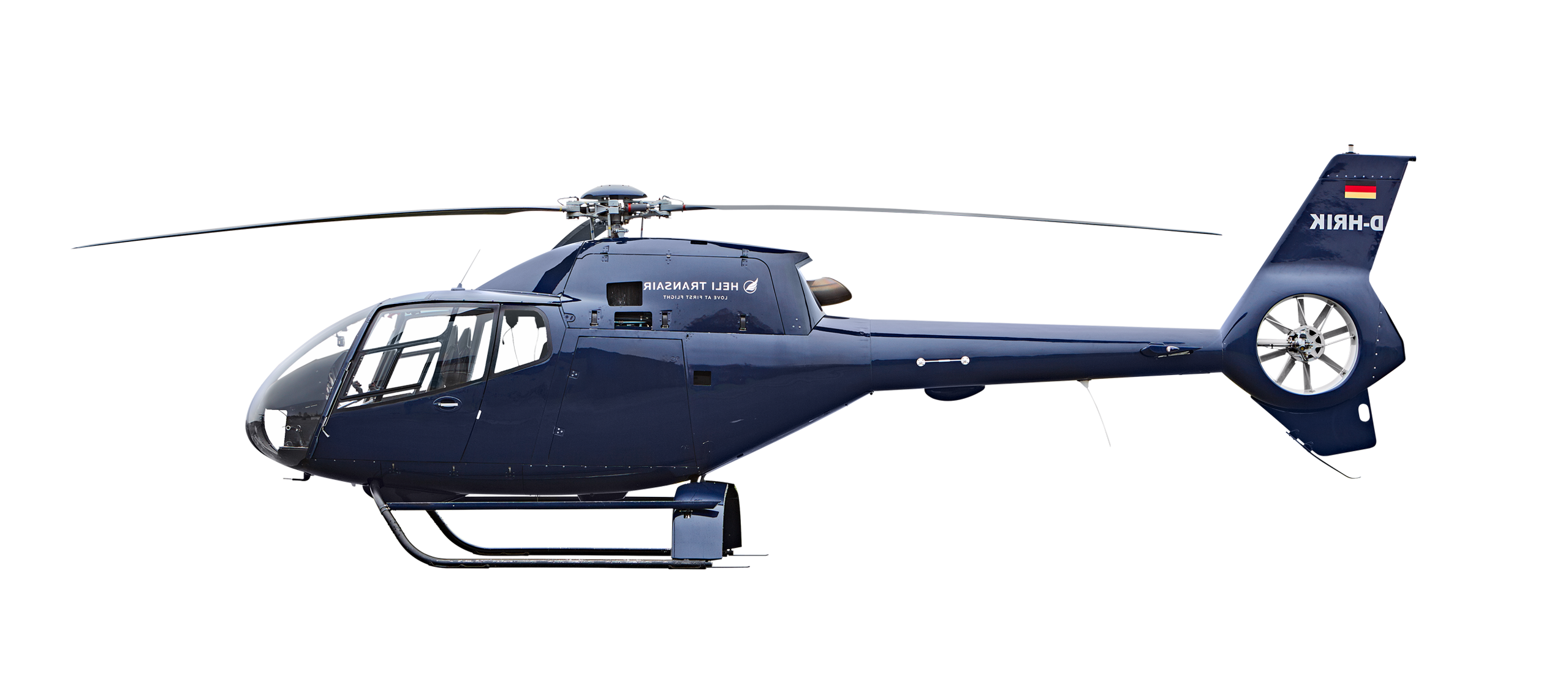 Blue White Liberty Helicopter With Long Tail Rotor Transparent PNG Aircraft Image