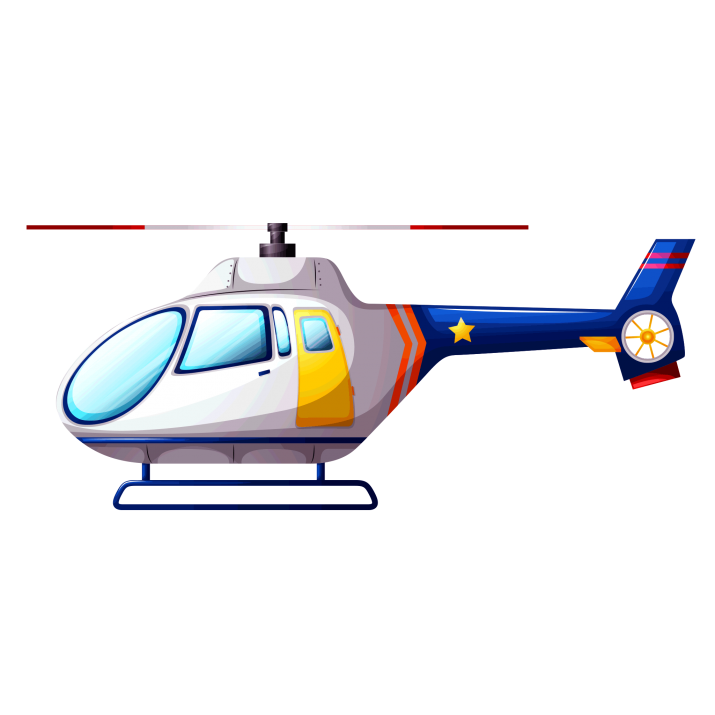 Blue White Yellow Cartoon Rescue Helicopter Helicopter PNG Illustration
