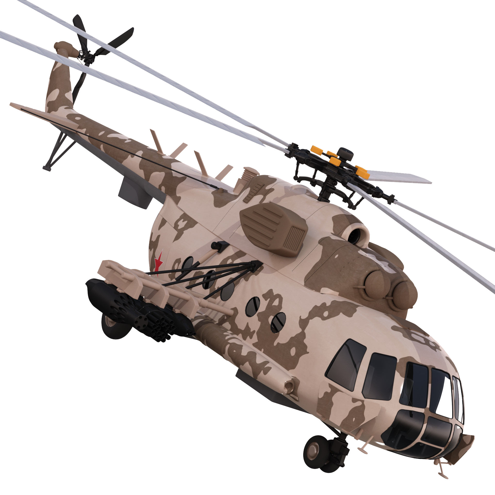 Camouflage Military Chinook Heavy Transport Helicopter PNG Military Aircraft Image