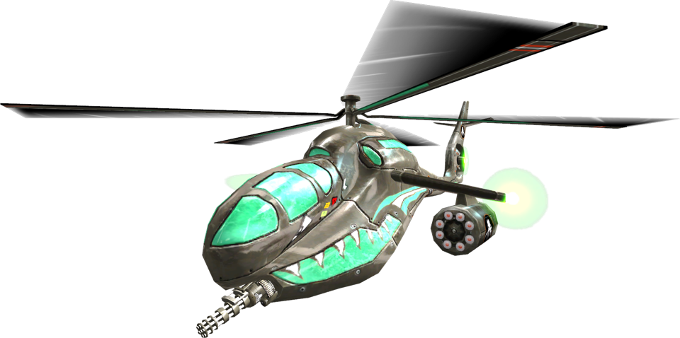 Green Futuristic Helicopter With Glass Cockpit Sci Fi PNG Aircraft Graphic