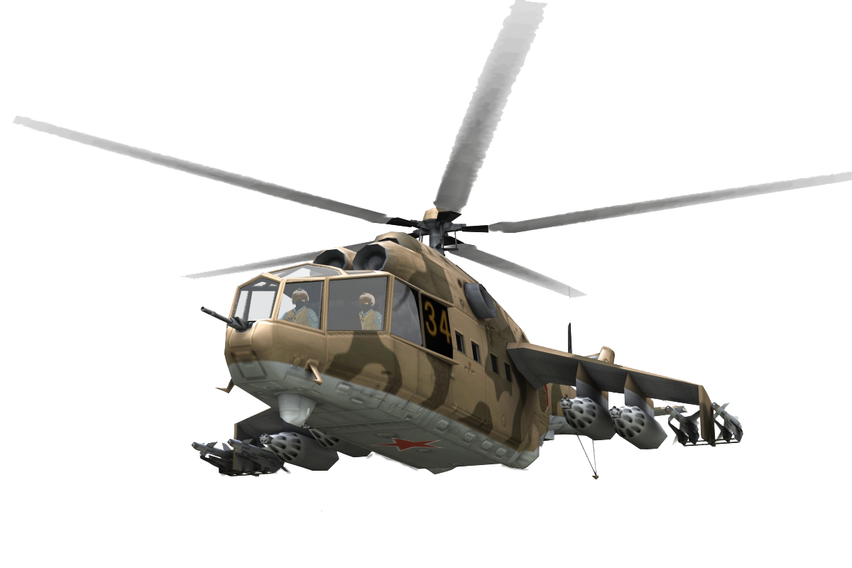 Olive Camouflage Military Transport Helicopter Isolated PNG Helicopter Image