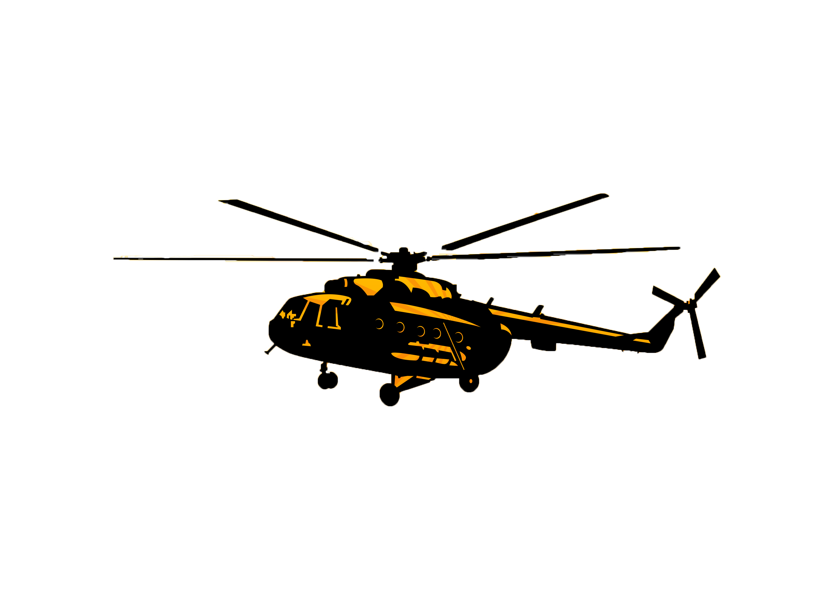 Yellow Black Police Helicopter Side View Transparent PNG Police Helicopter