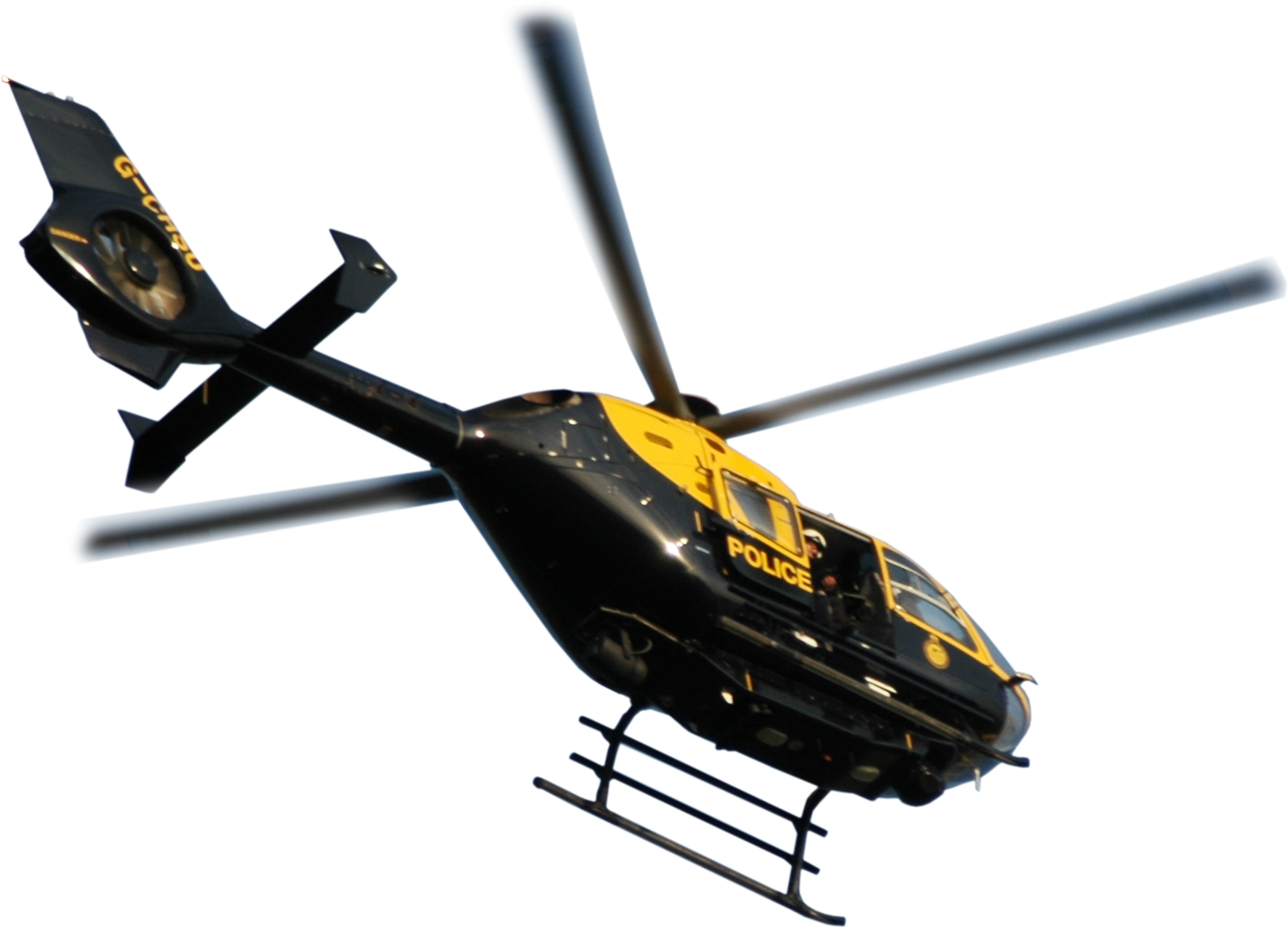 Black Yellow Private Helicopter Side View Helicopter PNG Image