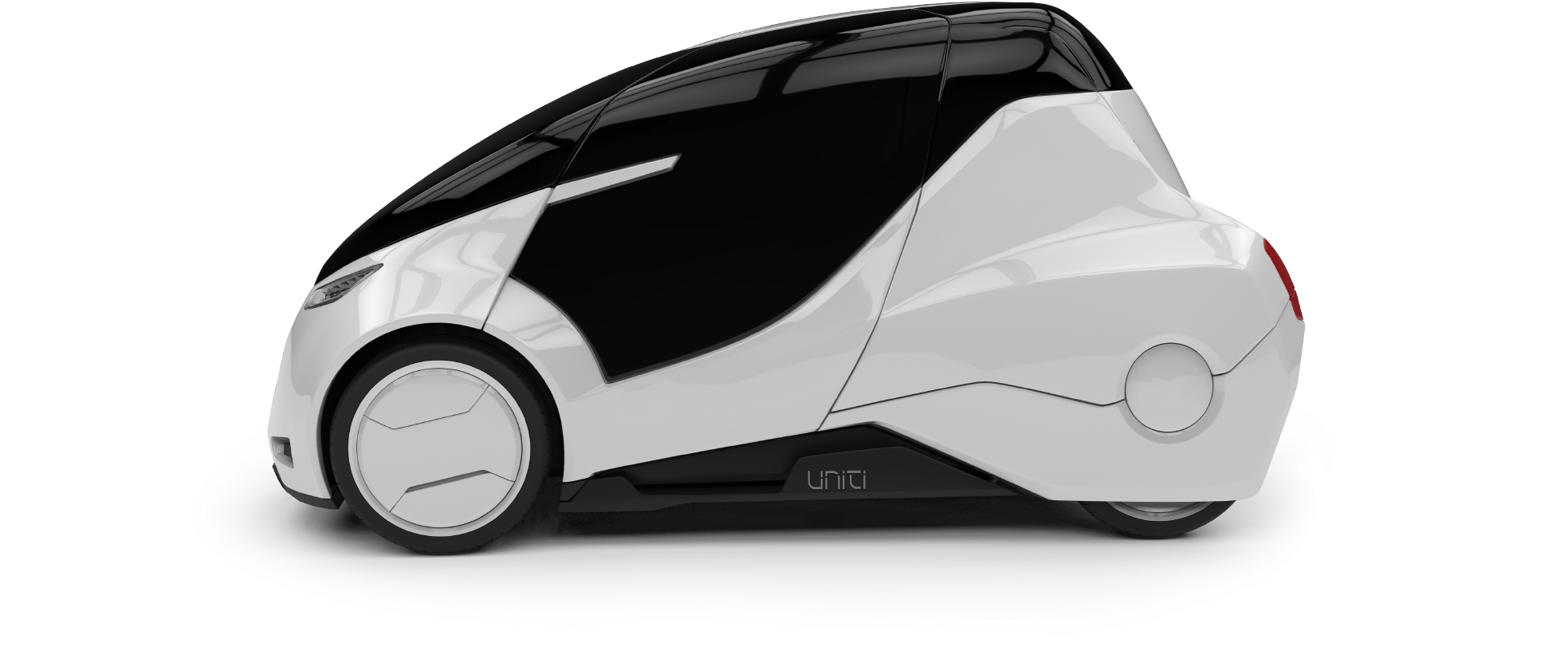 White Black Compact Electric Smart Car Transparent PNG City Car Image
