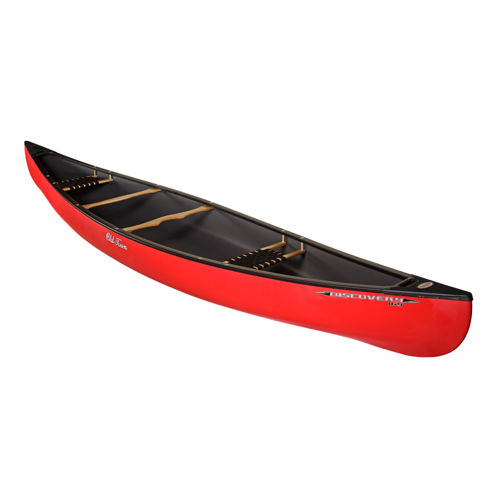 Red Black Canoe With Dark Interior Transparent Background PNG Image